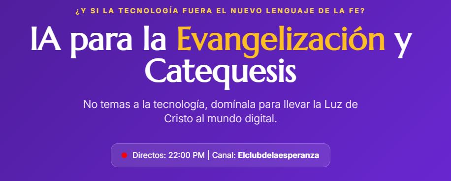 curso IA para catequistas y evangelizadores